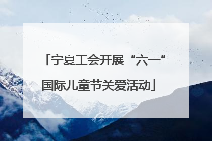 宁夏工会开展“六一”国际儿童节关爱活动