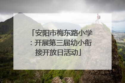 安阳市梅东路小学：开展第三届幼小衔接开放日活动