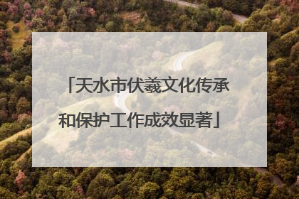 天水市伏羲文化传承和保护工作成效显著