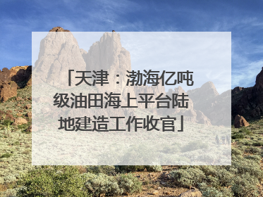 天津：渤海亿吨级油田海上平台陆地建造工作收官