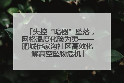 失控“暗器”坠落，网格温度化险为夷——肥城伊家沟社区高效化解高空坠物危机