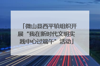 微山县西平镇组织开展“我在新时代文明实践中心过端午”活动