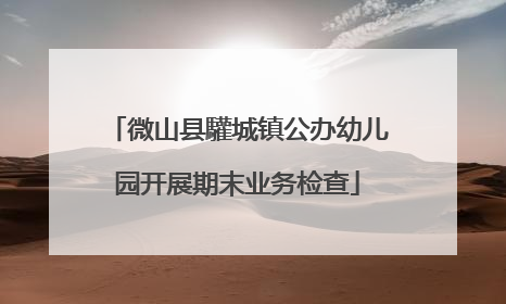 微山县驩城镇公办幼儿园开展期末业务检查