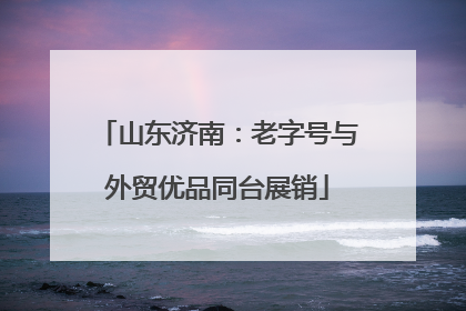 山东济南：老字号与外贸优品同台展销