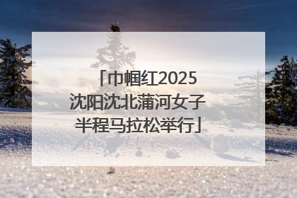 巾帼红2025沈阳沈北蒲河女子半程马拉松举行