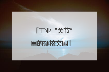 工业“关节”里的硬核突围