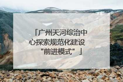 广州天河综治中心探索规范化建设“前进模式”