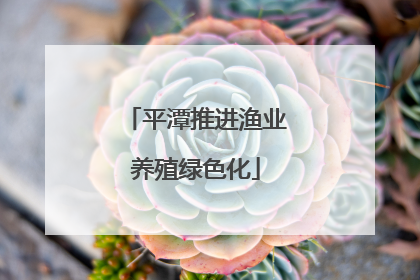 平潭推进渔业养殖绿色化