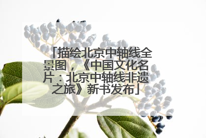 描绘北京中轴线全景图，《中国文化名片：北京中轴线非遗之旅》新书发布
