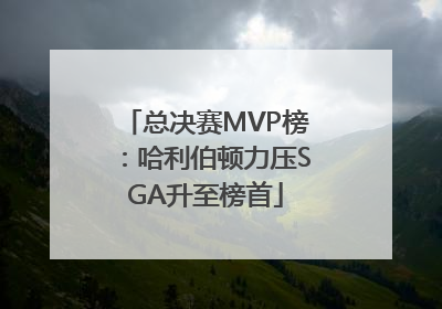 总决赛MVP榜：哈利伯顿力压SGA升至榜首