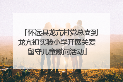 怀远县龙亢村党总支到龙亢镇实验小学开展关爱留守儿童慰问活动