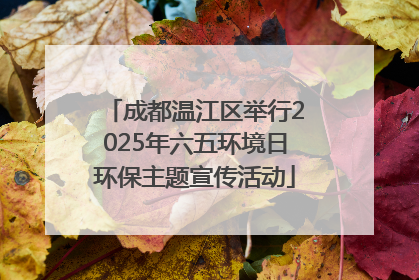 成都温江区举行2025年六五环境日环保主题宣传活动