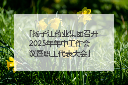 扬子江药业集团召开2025年年中工作会议暨职工代表大会