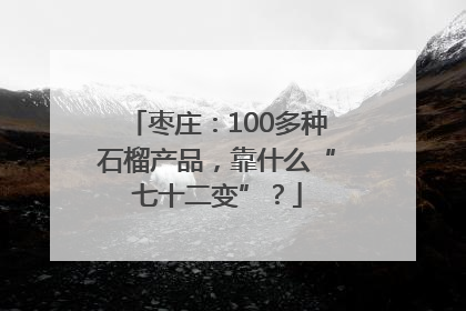 枣庄：100多种石榴产品，靠什么“七十二变”？