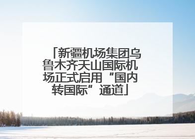 新疆机场集团乌鲁木齐天山国际机场正式启用“国内转国际”通道