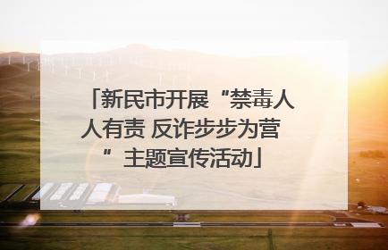 新民市开展“禁毒人人有责 反诈步步为营”主题宣传活动