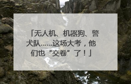 无人机、机器狗、警犬队……这场大考，他们也“交卷”了！