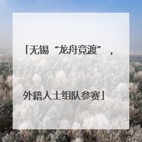 无锡“龙舟竞渡”，外籍人士组队参赛