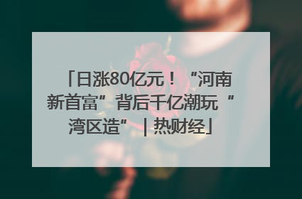 日涨80亿元！“河南新首富”背后千亿潮玩“湾区造”｜热财经