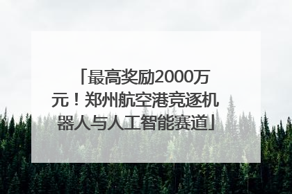 最高奖励2000万元！郑州航空港竞逐机器人与人工智能赛道