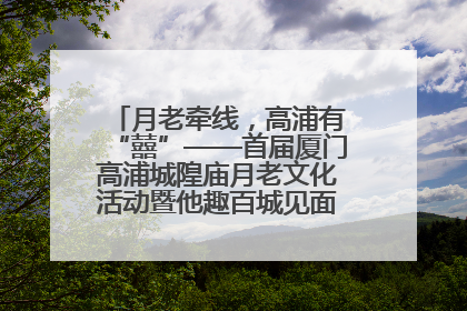 月老牵线，高浦有“囍”——首届厦门高浦城隍庙月老文化活动暨他趣百城见面会隆重举办