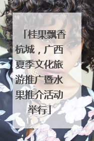 桂果飘香杭城，广西夏季文化旅游推广暨水果推介活动举行