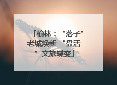 榆林：“落子”老城焕新 “盘活”文旅蝶变