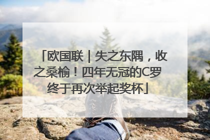 欧国联｜失之东隅，收之桑榆！四年无冠的C罗终于再次举起奖杯