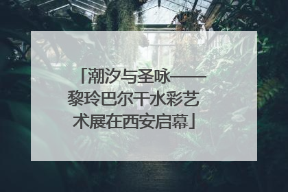 潮汐与圣咏——黎玲巴尔干水彩艺术展在西安启幕
