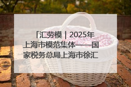 汇劳模｜2025年上海市模范集体——国家税务总局上海市徐汇区税务局第一税务所