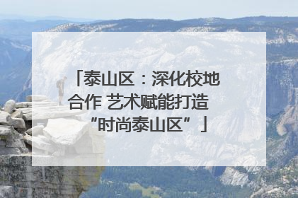 泰山区：深化校地合作 艺术赋能打造“时尚泰山区”