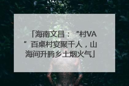 海南文昌：“村VA”百桌村宴聚千人，山海间升腾乡土烟火气