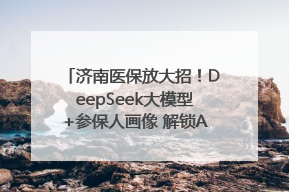 济南医保放大招！DeepSeek大模型+参保人画像 解锁AI医保管家新体验