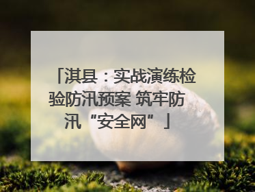 淇县：实战演练检验防汛预案 筑牢防汛“安全网”