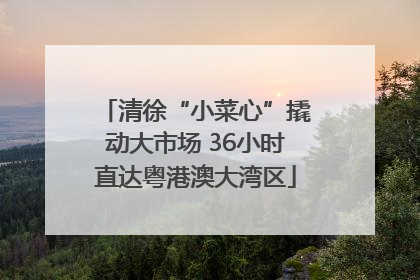 清徐“小菜心”撬动大市场 36小时直达粤港澳大湾区
