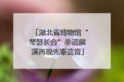 湖北省博物馆“琴瑟长合”非遗展演再现先秦遗音
