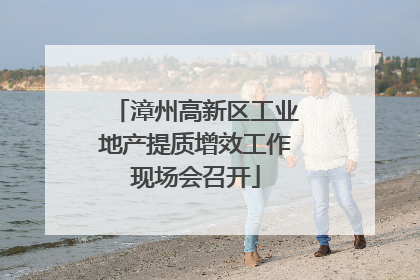 漳州高新区工业地产提质增效工作现场会召开