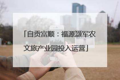 自贡富顺：福源灏军农文旅产业园投入运营