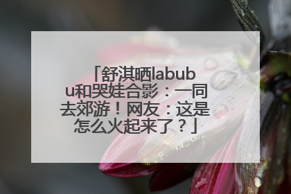 舒淇晒labubu和哭娃合影：一同去郊游！网友：这是怎么火起来了？