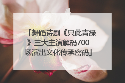 舞蹈诗剧《只此青绿》三大主演解码700场演出文化传承密码