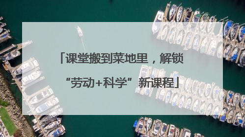课堂搬到菜地里，解锁“劳动+科学”新课程