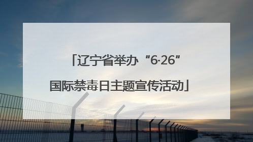 辽宁省举办“6·26”国际禁毒日主题宣传活动