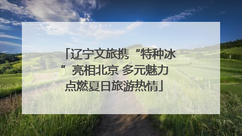 辽宁文旅携“特种冰”亮相北京 多元魅力点燃夏日旅游热情