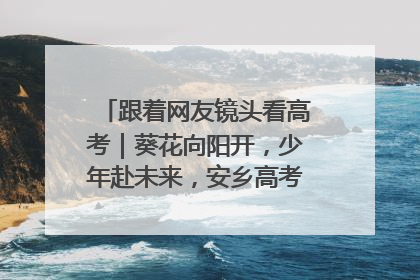 跟着网友镜头看高考｜葵花向阳开，少年赴未来，安乡高考首日的希望图景