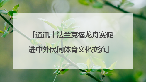通讯丨法兰克福龙舟赛促进中外民间体育文化交流