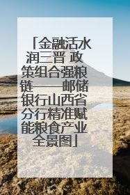 金融活水润三晋 政策组合强粮链——邮储银行山西省分行精准赋能粮食产业全景图