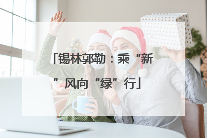 锡林郭勒：乘“新”风向“绿”行