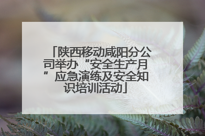 陕西移动咸阳分公司举办“安全生产月”应急演练及安全知识培训活动