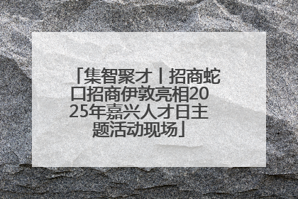 集智聚才丨招商蛇口招商伊敦亮相2025年嘉兴人才日主题活动现场