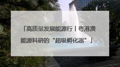 高质量发展能源行丨粤港澳能源科研的“超级孵化器”
